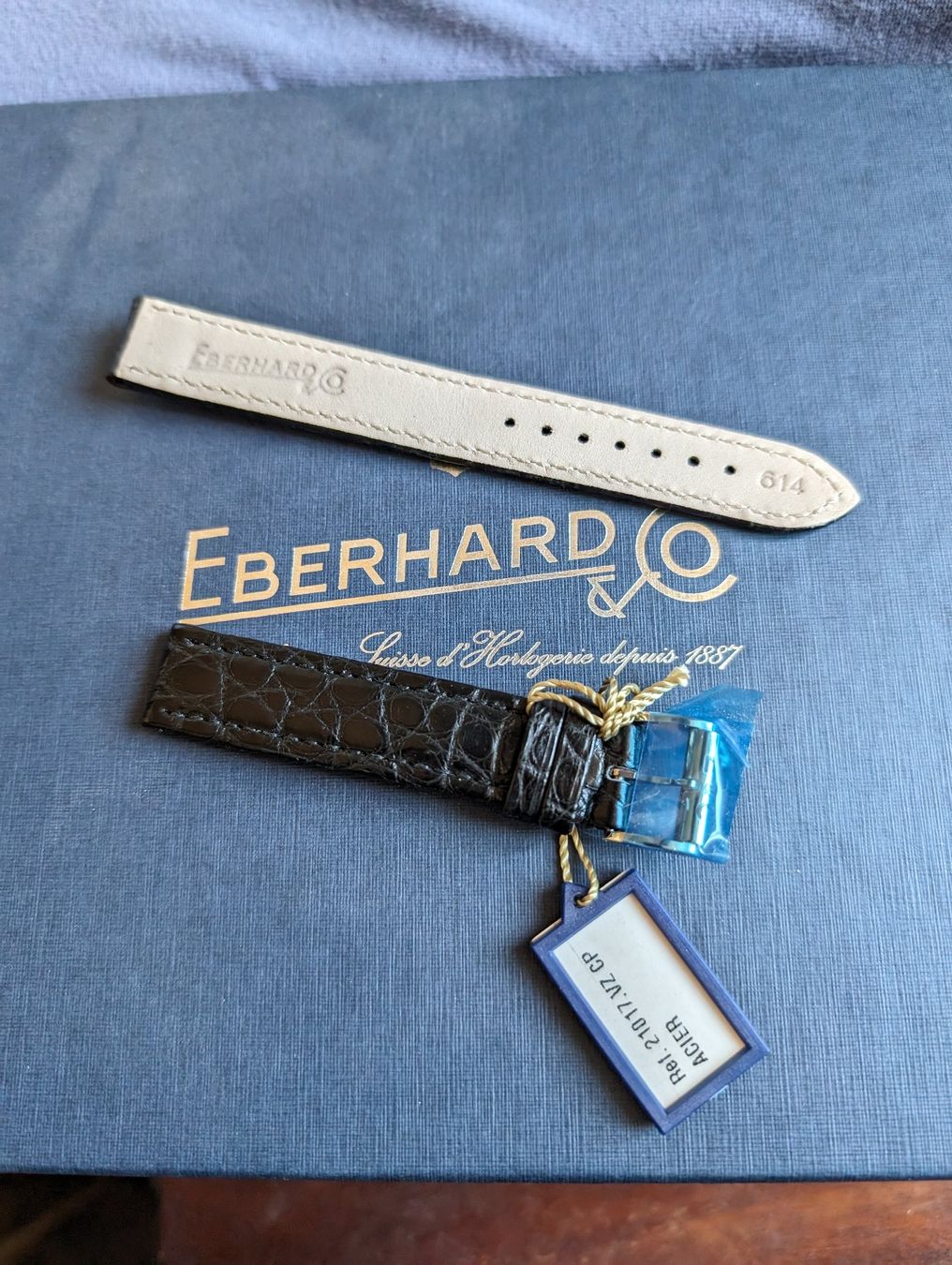 Eberhard & Co. Uhren: Eberhard Co 8 Jours Handaufzug Ref. 21017 Full Set / Fullset – Gebraucht aus Siblingen von Jayuah 9