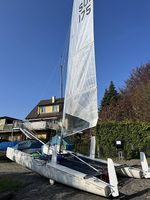Katamaran Bimare F18HT mit fastneuem Segel inkl. Gennaker