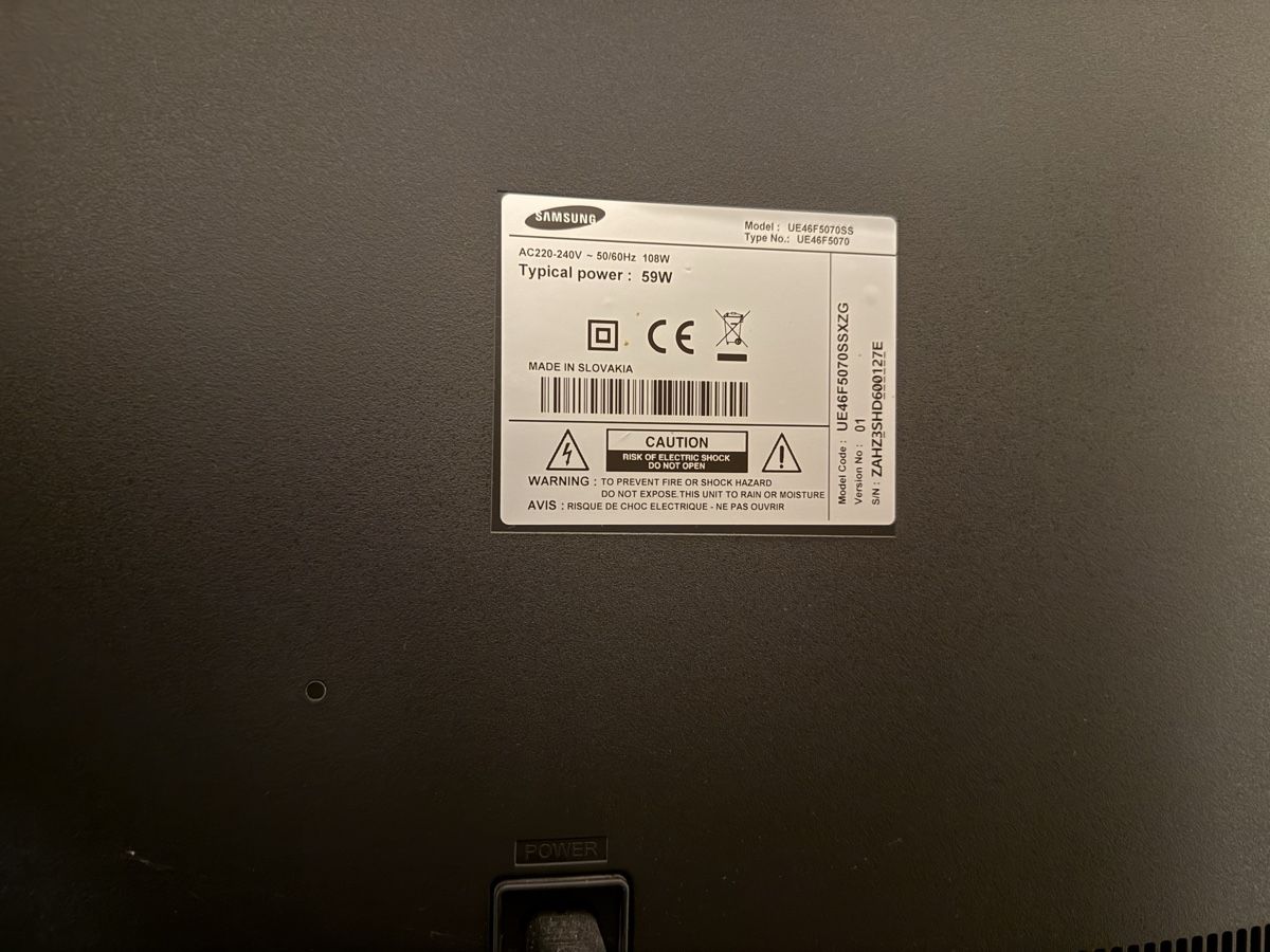 Samsung Televisori: Samsung 46 LCD mit 2 HDMI, SCART RGB und component Video – Usato da Eschenbach SG venduto da irelland 1