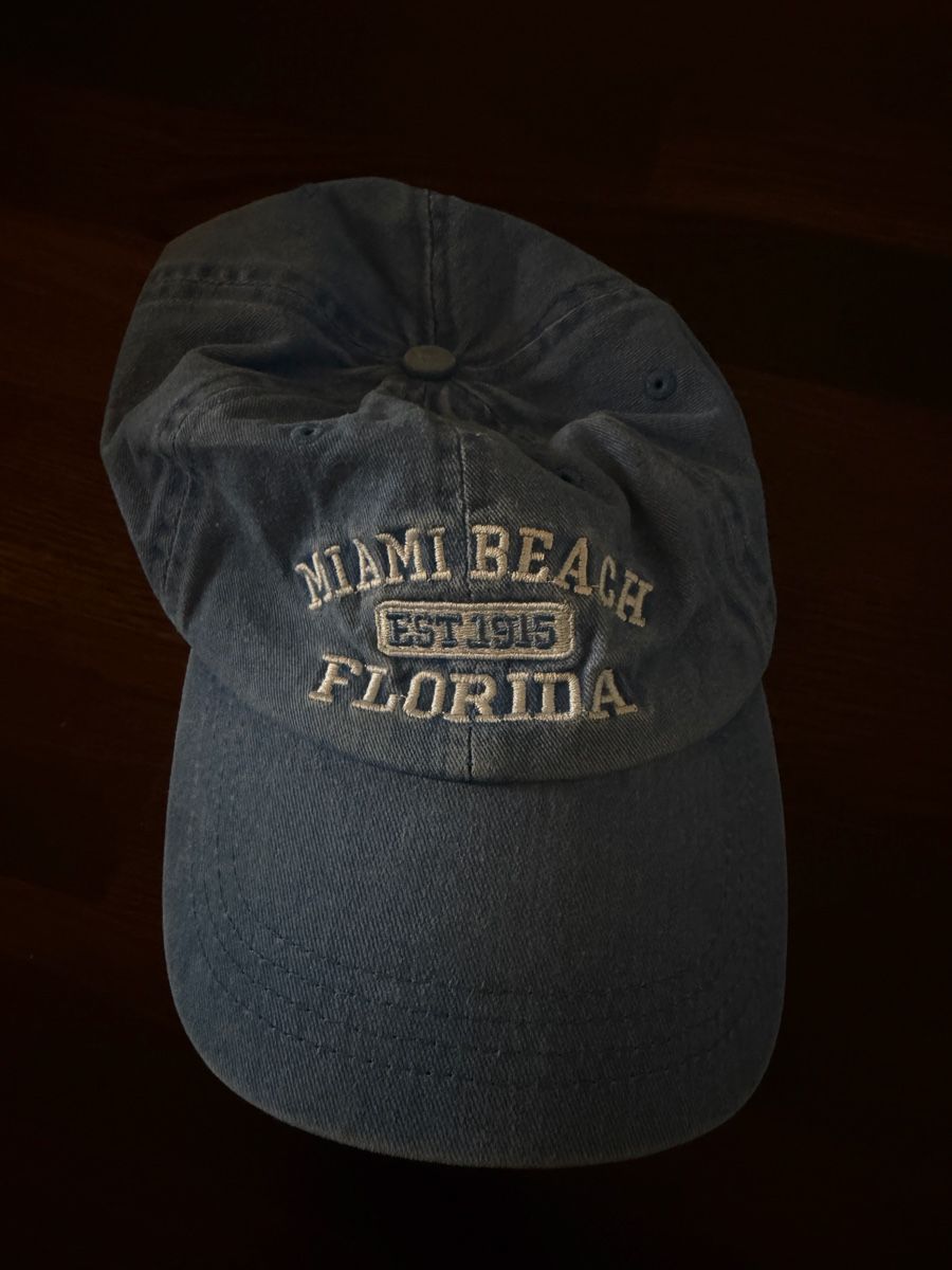 Copricapi, berretti & cappellini: Miami Beach Florida Baseball Cap Light Blue Used – Usato da Zürich venduto da Rochfordevelyn 2