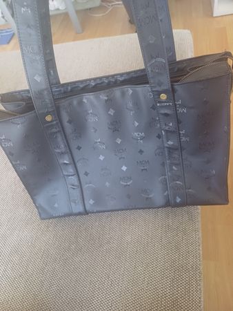 MCM Tasche Shopper Schwarz Vintage