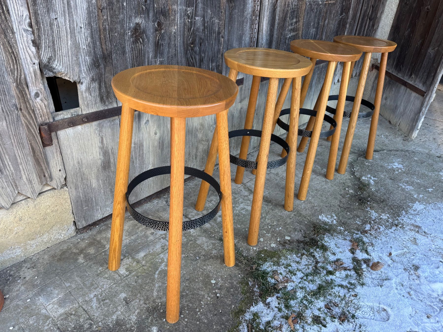 Seggioloni: Tabourets de bar en chêne massif – Usato da Vevey venduto da Antonaudry