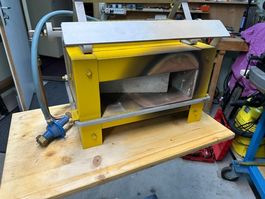 Gasschmiedeofen gelb mit Druckminderer