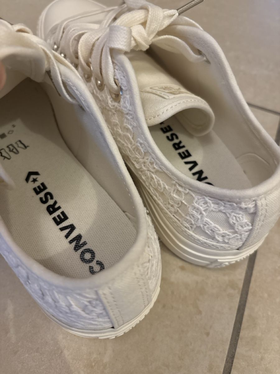 Damenschuhe: Converse Plateau Sneaker mit Spitze - Grösse 36 – Neu (gemäss Beschreibung) aus Suhr von Mira-21 4