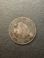 5 centimes Münze Frankreich 1874