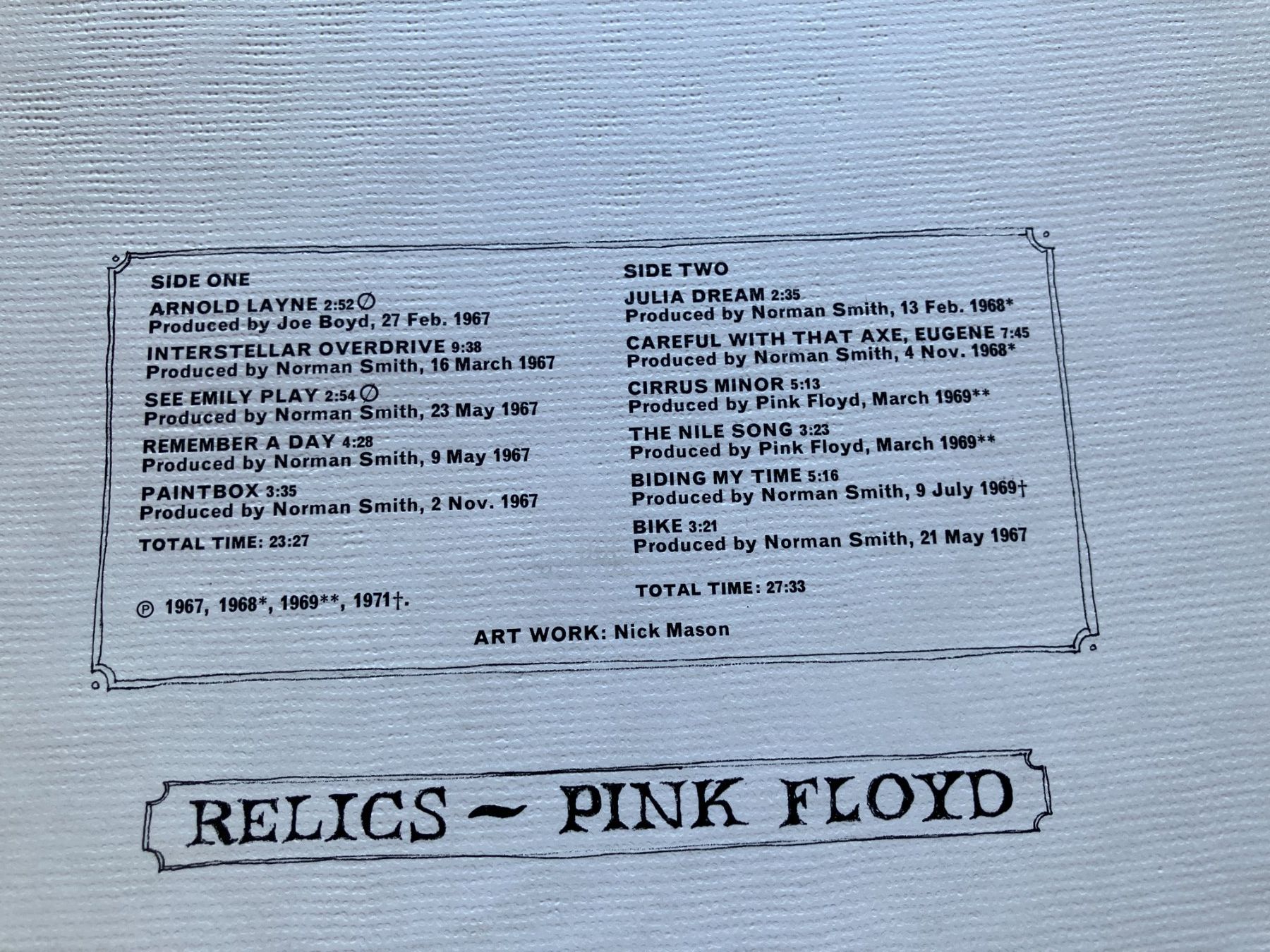 Schallplatten: Pink Floyd – Gebraucht aus Aarwangen von Jukebox3 3