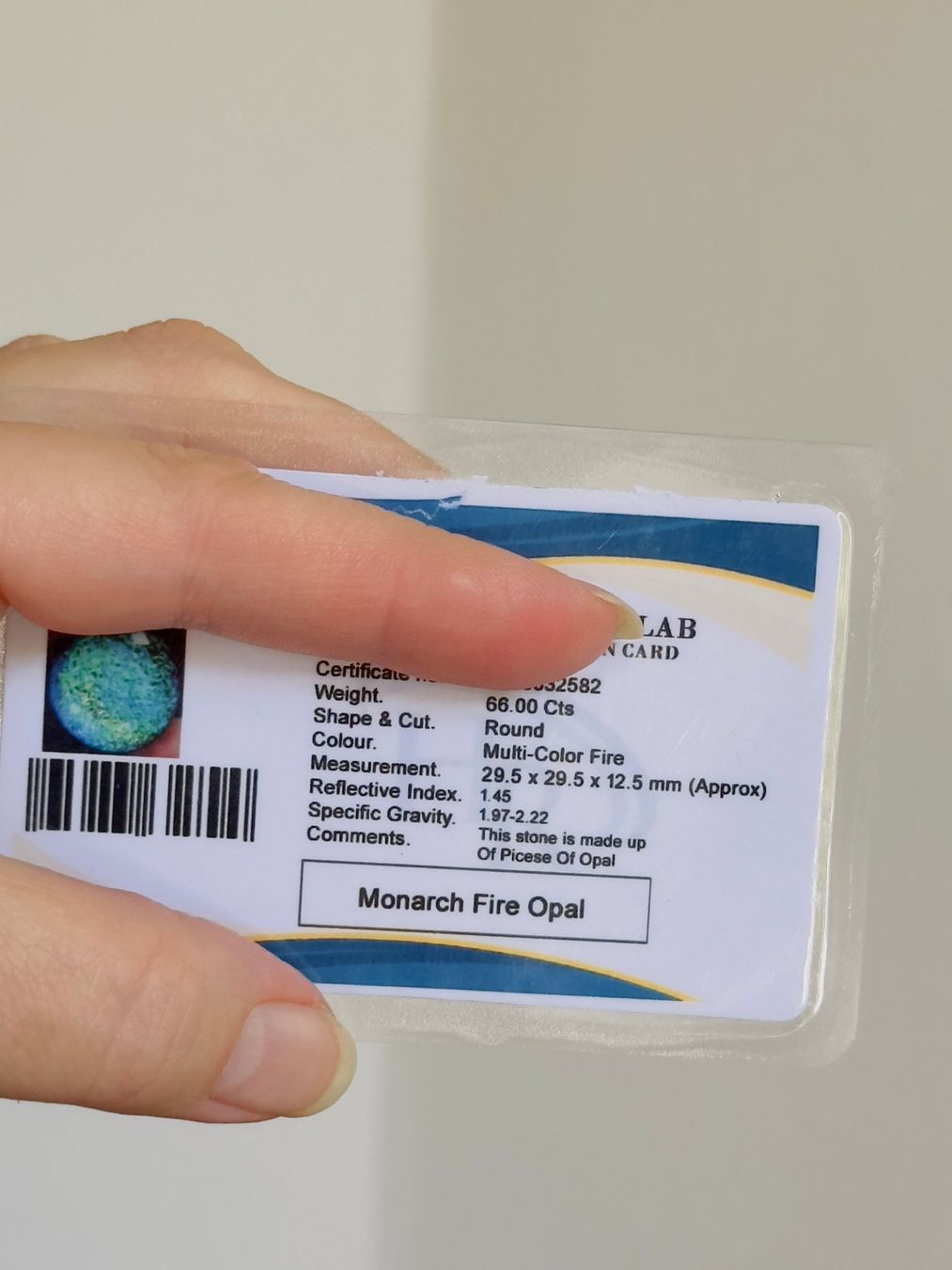 Pietre preziose: Certified 66.00 Ct Monarch Doublet – Nuovo e nell'imballaggio originale da Genève venduto da AWWA 9