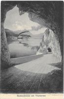Beatusstrasse Thunersee mit Dampfschiff