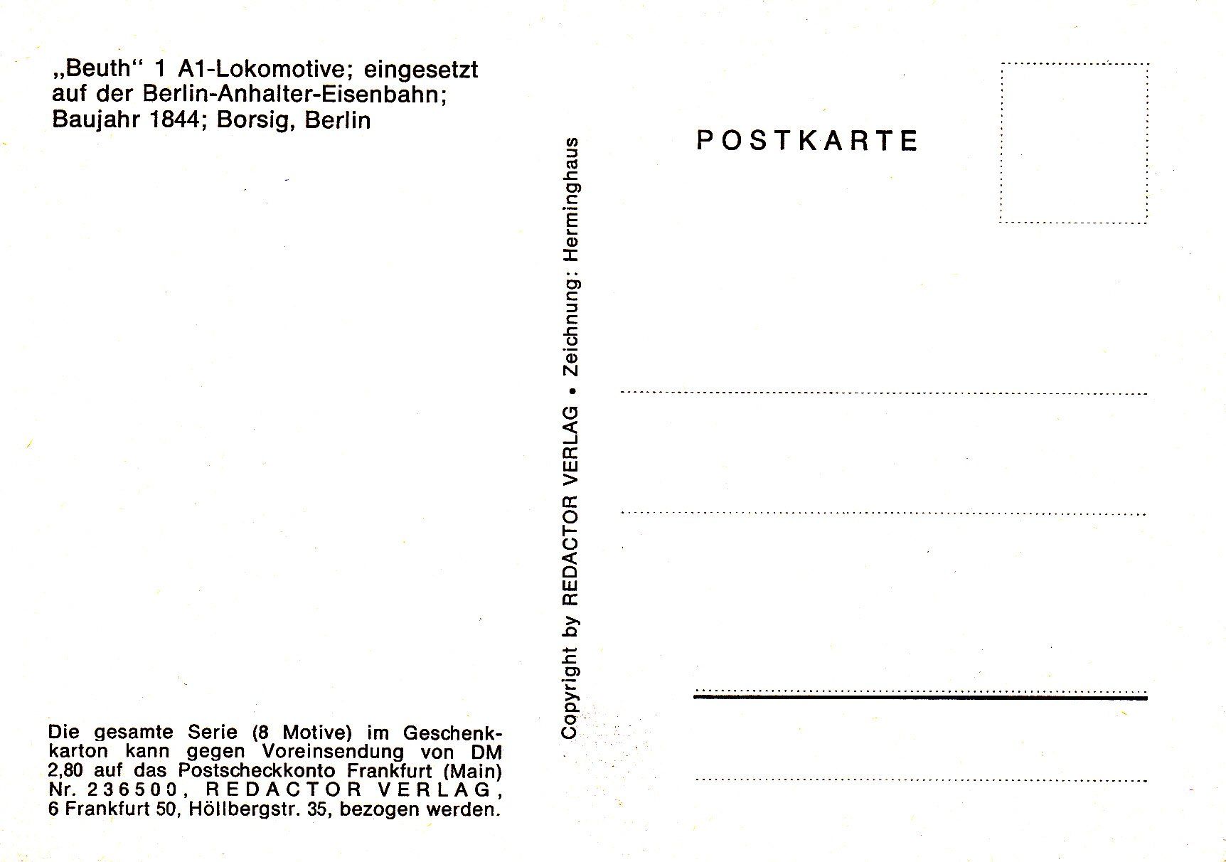 Cartoline postali: Deutschland  Dampflok Gotha – Usato da Luzern venduto da Pinot88 1