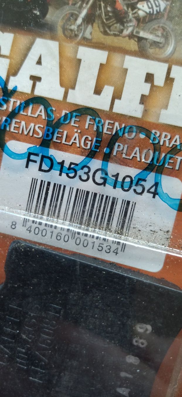 Tutti pezzi di ricambio per scooter: Roller Bremsbelag von Galfer FD153G1054 – Nuovo e nell'imballaggio originale da Fahrni b. Thun venduto da Bergers_occasionen 1