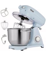 Küchenmaschine Retro 1800W 6L Edelstahl-Rührschüssel