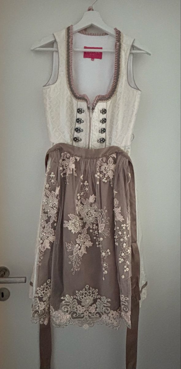 Krüger Vestiti: Dirndl Krüger beige/rosa Grösse 34 – Usato da Meisterschwanden venduto da mariposa_15