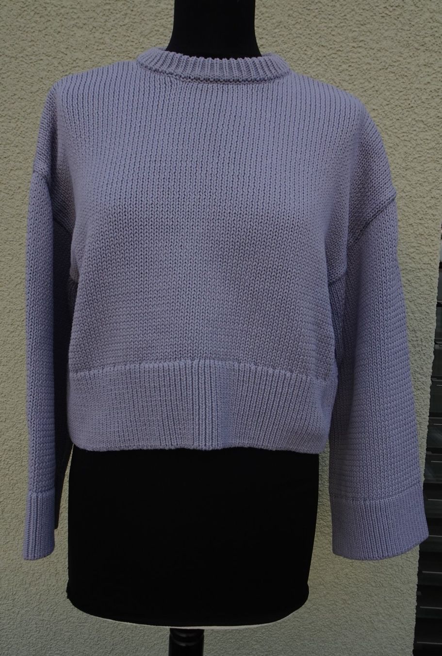 Esprit Maglioni & Felpe: Esprit Strickpullover blau dick kurz weite ärmel Gr S – Usato da Winterthur venduto da blumeblau77