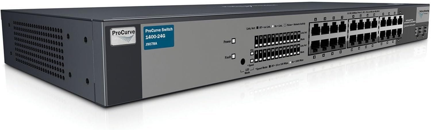 Hewlett Packard Hub & Switch: HP ProCurve 1400-24G J9078A – Usato da Oberdiessbach venduto da threetat
