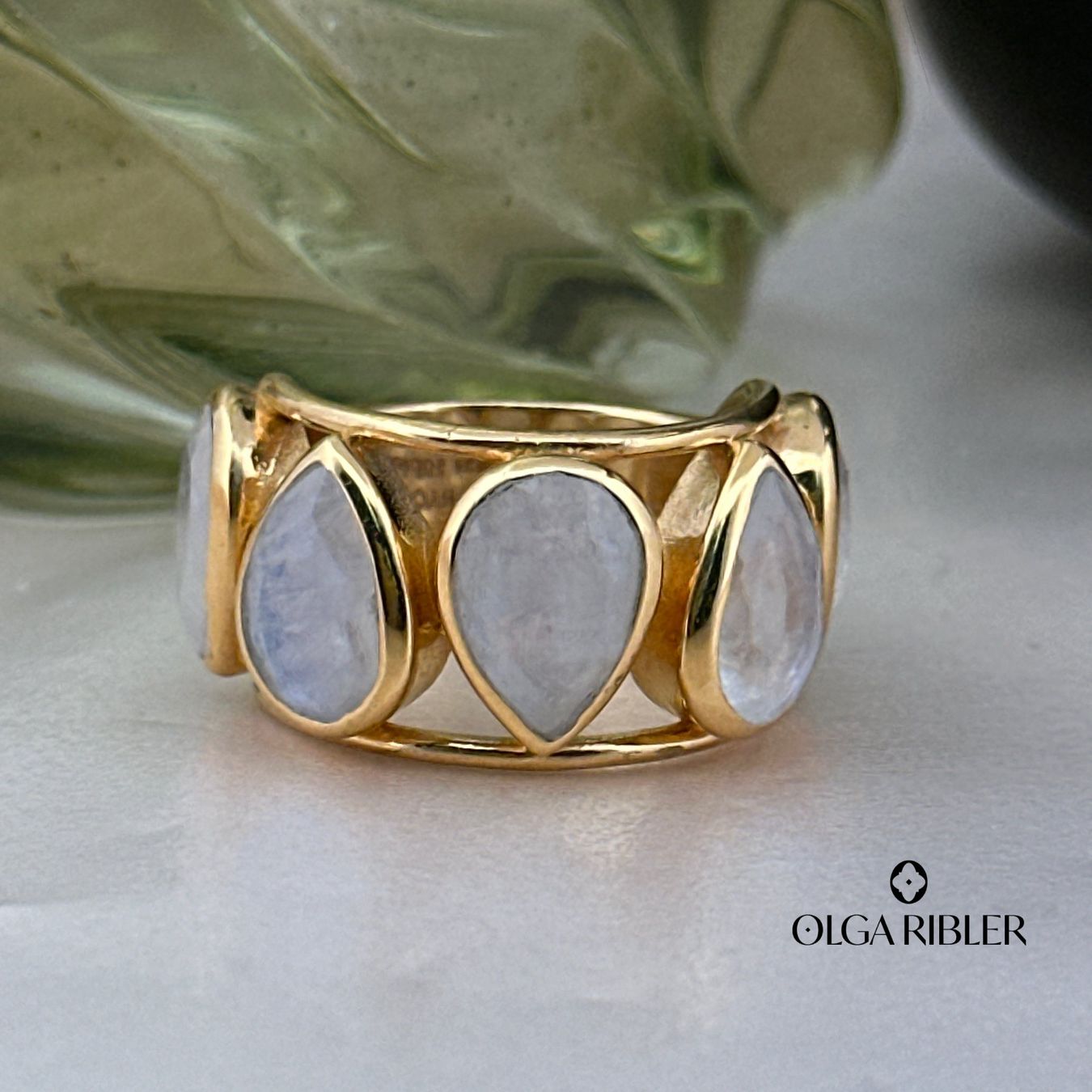 Olga Ribler Anelli: Mondstein Ring – Sterling Silber Grösse 55 – Nuovo (secondo la descrizione) da Luzern venduto da byolgaribleroutlet 2