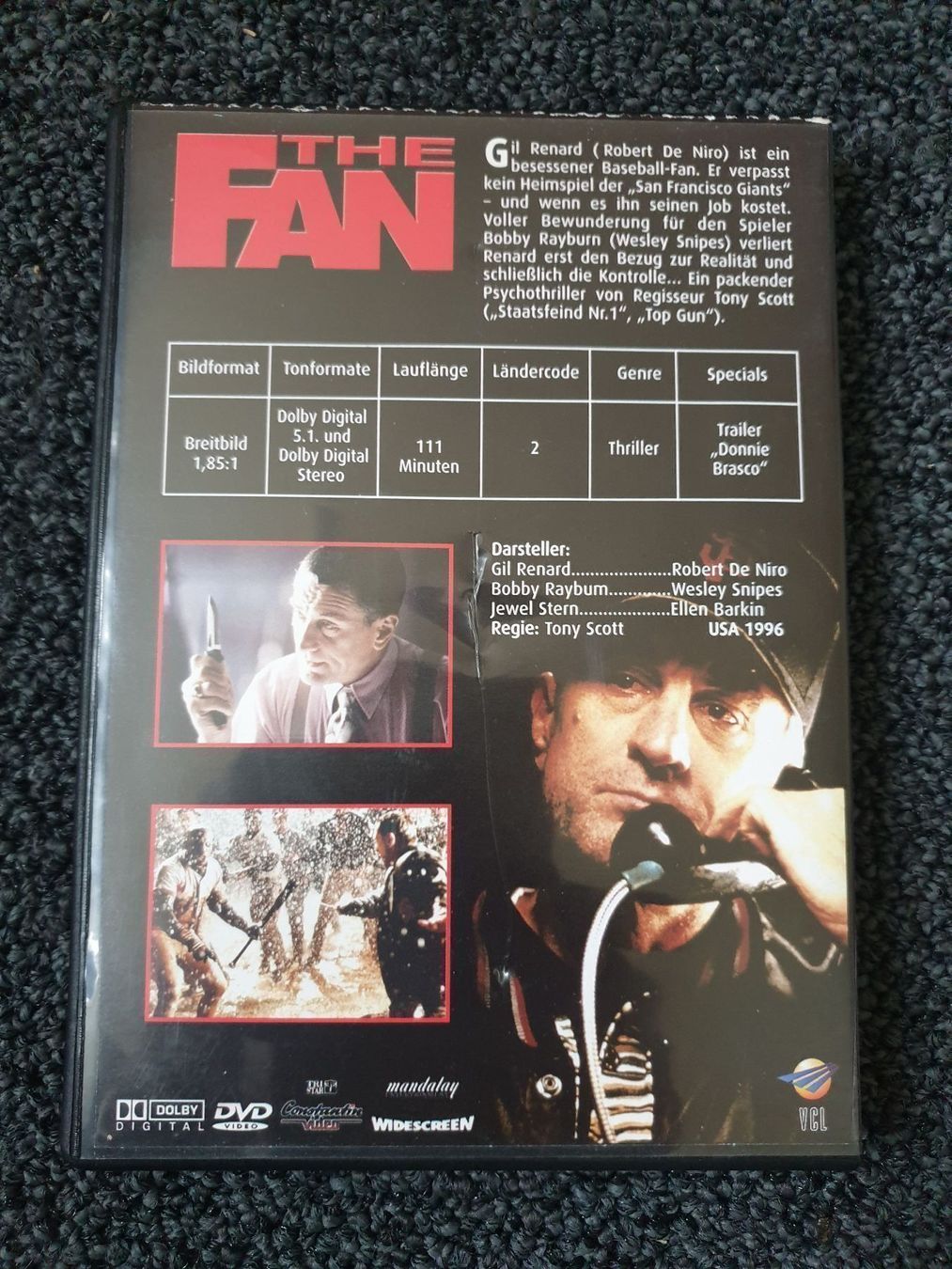 Tutti i DVDs: THE FAN (1080) – Usato da Ruswil venduto da M71 1