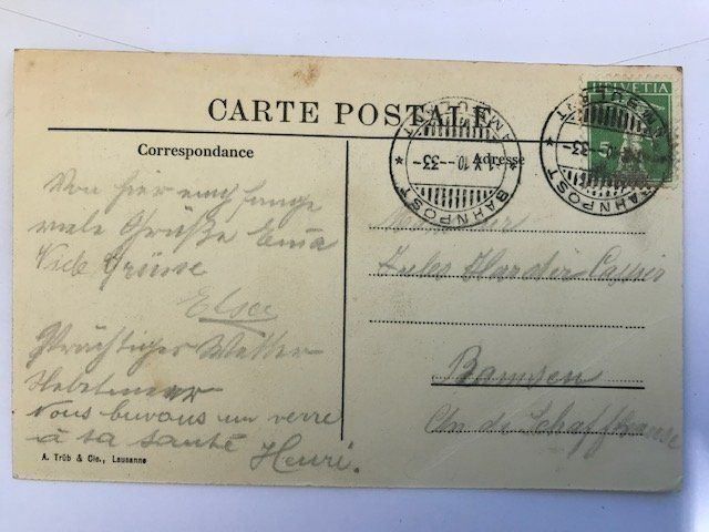 Ansichtskarten: Signal de Bougy, von 1910 – Gebraucht aus Niederscherli von Lucia16 1