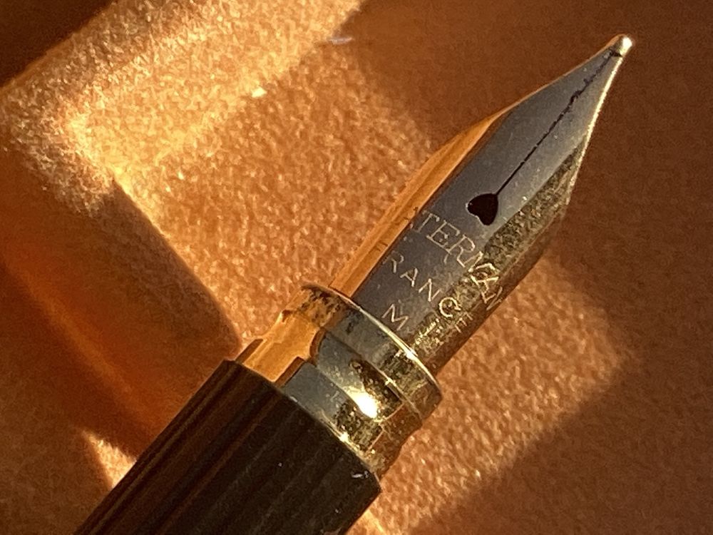 Stylo Plume Waterman Lady Patricia Plaqué Or, Plume 18 Carats - Comme Neuf Avec étui
