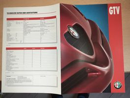 Alfa Romeo GTV Prospekt/Brochure  - Rarität!
