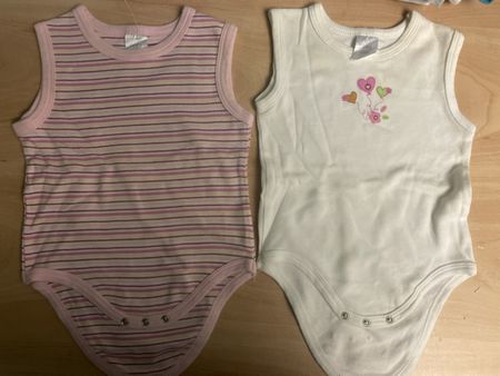 2er Set Baby Bodys Gr. 74/80, kurzarm, Sommer, wie neu