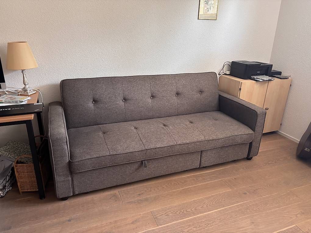 Sofas: Sofa Bett grau zu verschenken – Gebraucht aus Winterthur von lindasells