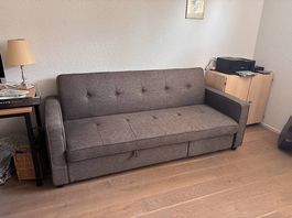 Sofa Bett grau zu verschenken