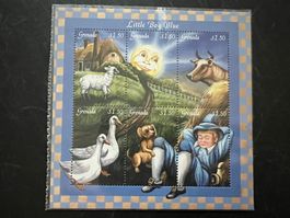 2000 Nutztiere Grenada Little Boy Blue ** Block  (A936)