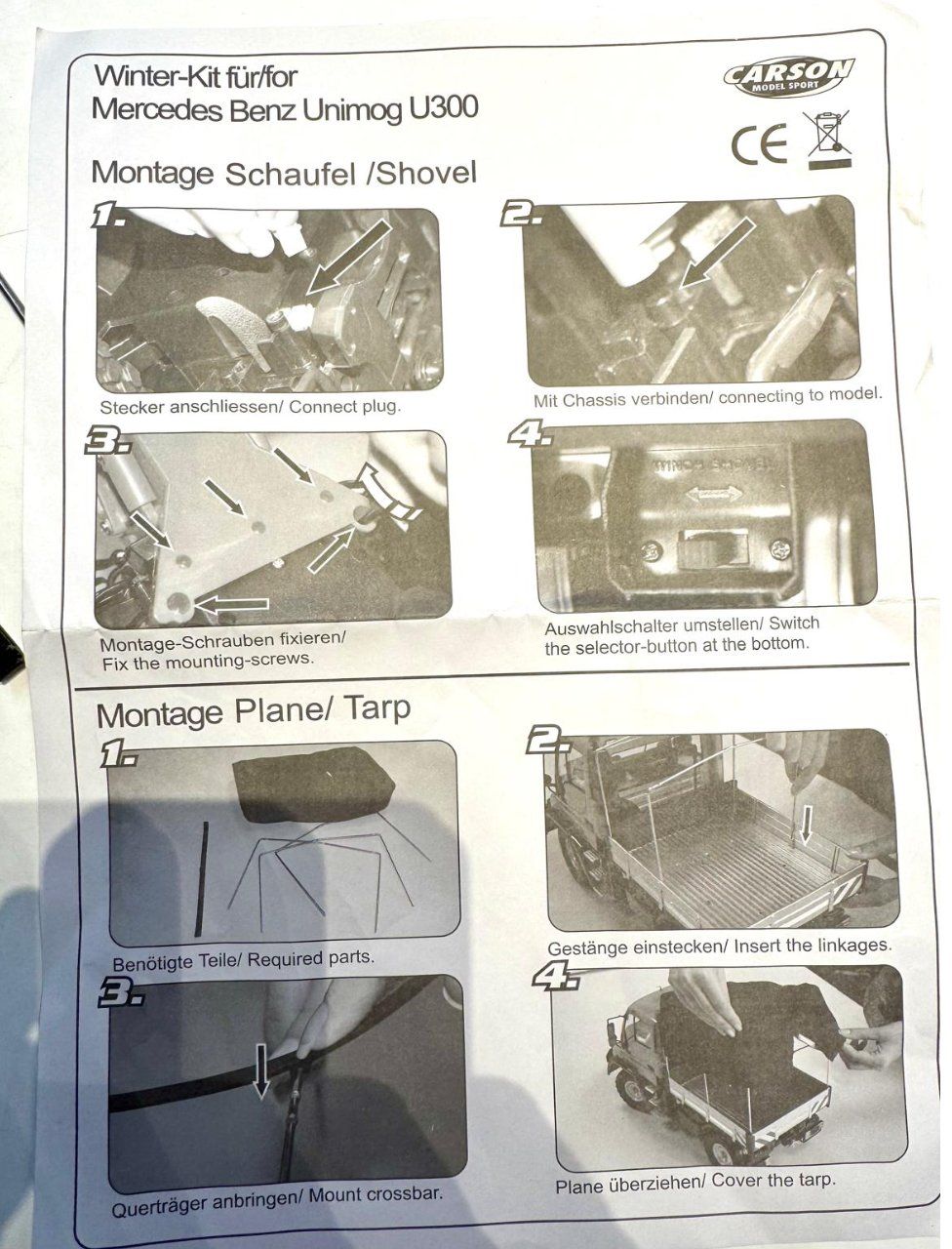 Carson Modellismo RC: Bâche arrière Carson Unimog U300 – Nuovo (secondo la descrizione) da Trélex venduto da Arnaudyak 1