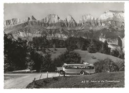 Saurer Postauto - Fahrt in die Flumserberge (SG) Churfirsten