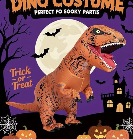 Aufblasbares T-Rex-Kostüm für Halloween