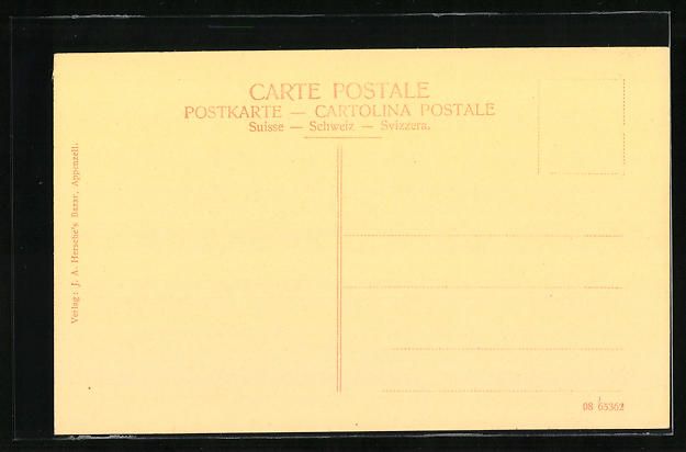 Cartoline postali: Appenzell, Collegium St. Anton mit Kapuz – Usato da Berlin venduto da bartko-reher 1
