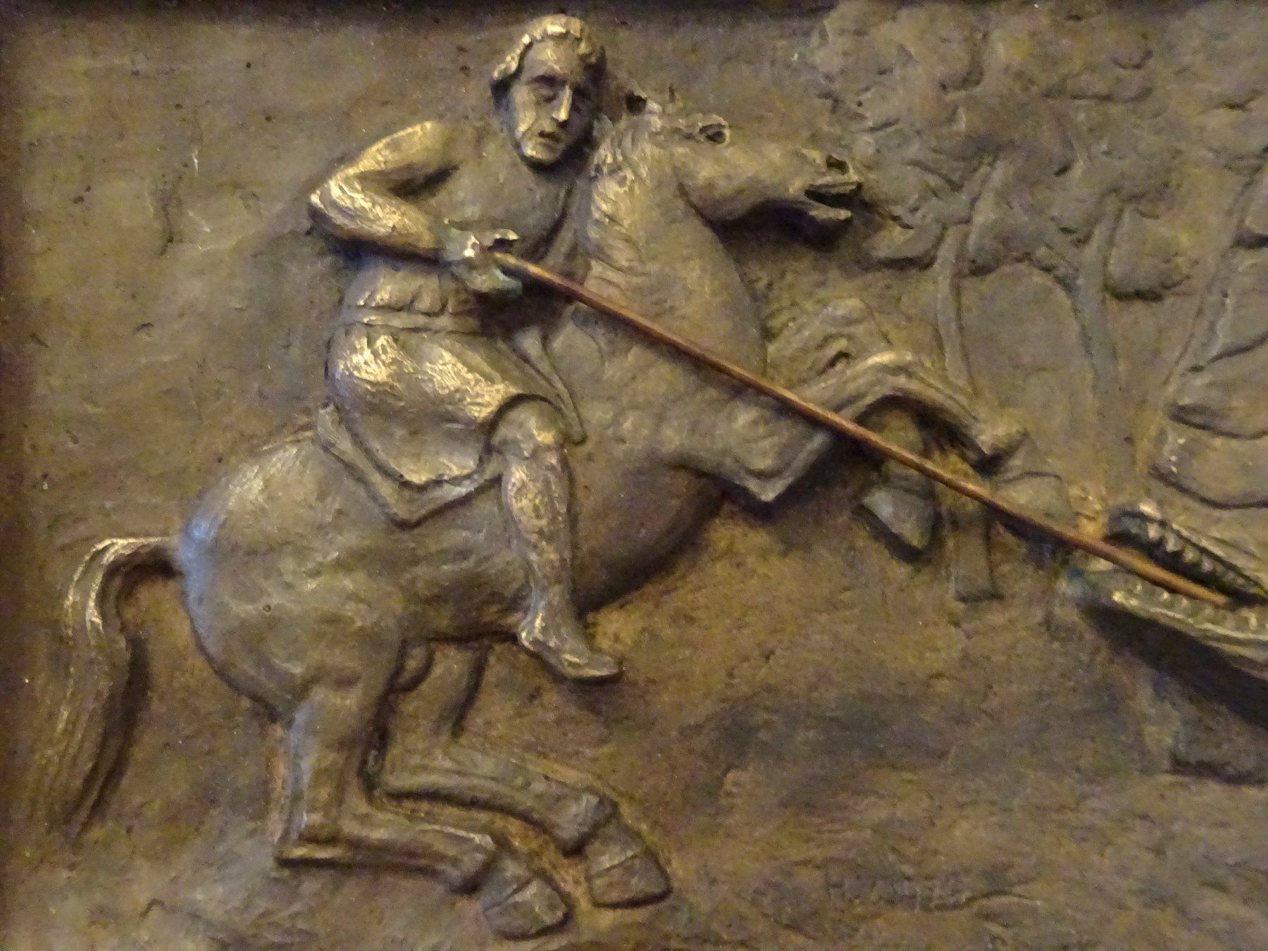 Sculture & Statue: Bronze Ikone /  hl. Georg mit Drache – Nuovo (secondo la descrizione) da Esslingen venduto da eintagammeer 4