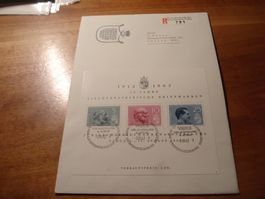 Liechtenstein FDC Grossbrief Block 1962, gelaufen