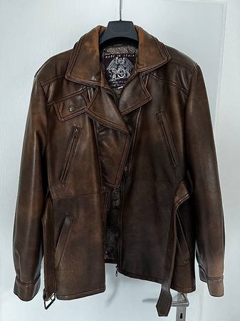 Original Gruppo V Moda Italiana Lederjacke