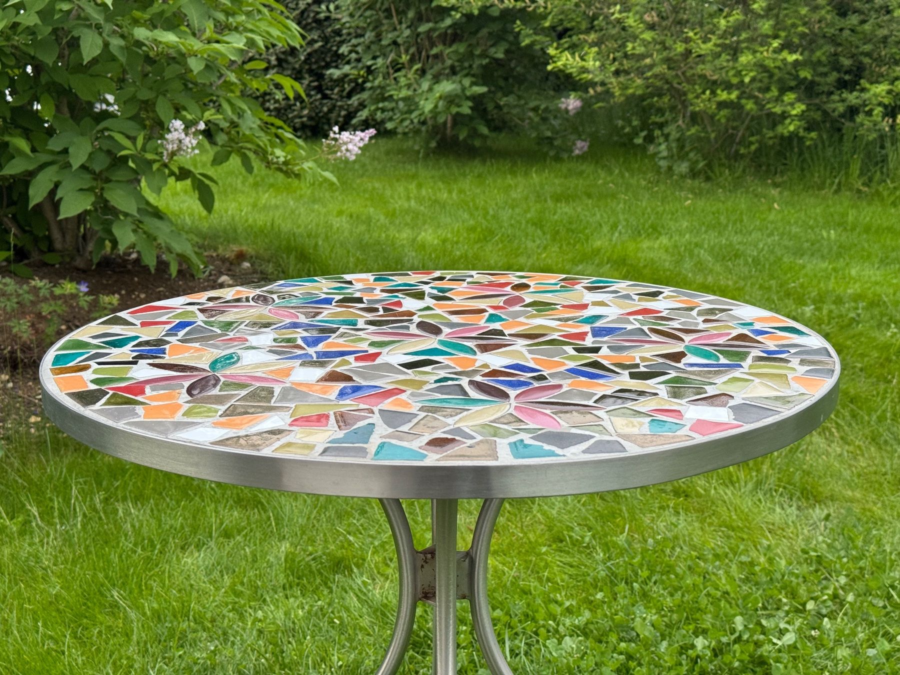 pflanzkübel groß grau VIVANNO Fiberglas Gordo 21x32 cm - Blumentopf Rund Außen | Frostsicherer Pflanzentopf in Zementgrau - Bauchiges Pflanzgefäß für Garten & Innen - Wetterfestes Fiberglas Küchenwagen Weissbuche Stirnholz 2