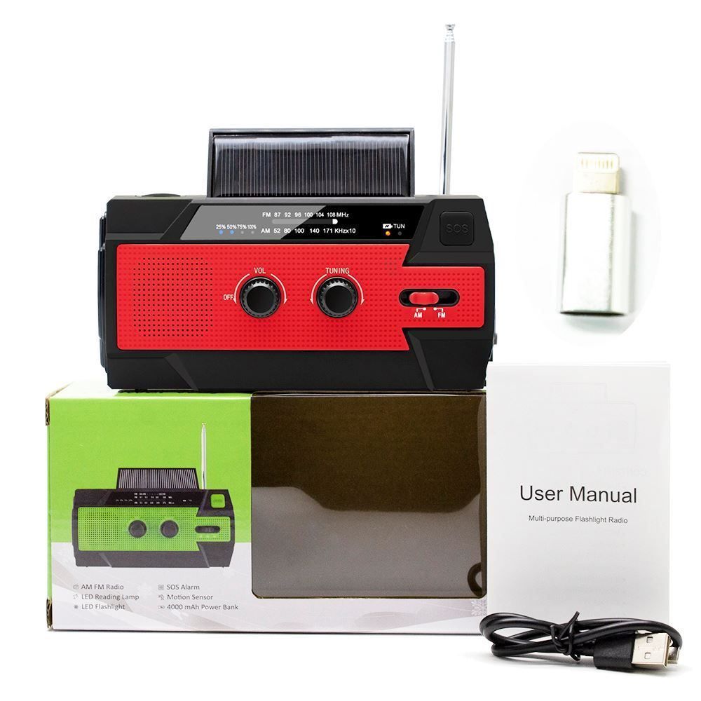 Radio: Tragbare Solar Radio mit AM/FM/NOOA – Nuovo (secondo la descrizione) da Thun venduto da Laoye 3