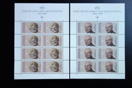 1990 2 Kleinbögen Trauermarken **