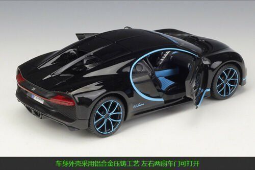 Bugatti Modellini d'auto: Bugatti Chiron Zero-400-Zero 2017 schwarz / hellblau  1:24 – Nuovo e nell'imballaggio originale da Gerlafingen venduto da espero88 2