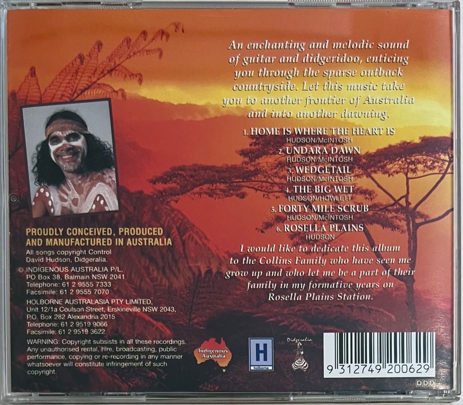 CDs: David Hudson – Undara Dawn – D'occasion à Martigny par jereq 1