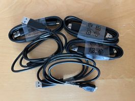 5 USB zu SATA 100cm und 2 klassische USB-Kabel 130 cm