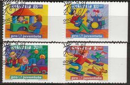Pj2003 - Pro Juventute  2003 J369b-j372b obl. 1er j.