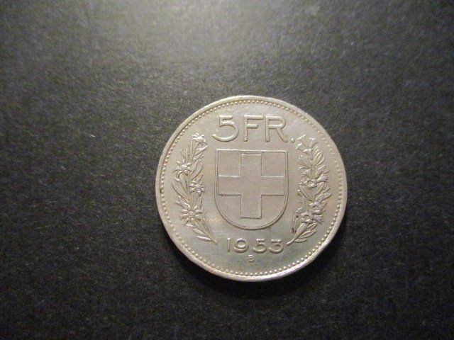 Tutti le monete: 1953  5.- Fr  Superbe pièce  Superbe qualité – Usato da Lovens venduto da Jelmi