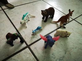 7 x Schleich Figuren, Tiere, Fabel Tiere