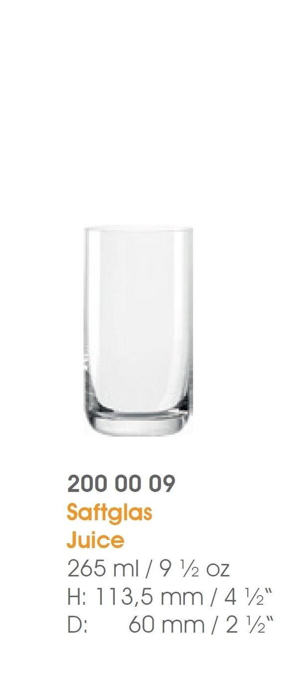 Bicchieri: Glas, CLL, 6x  Saftgläser, 265 ml – Nuovo e nell'imballaggio originale da Wettingen venduto da kochshop 1