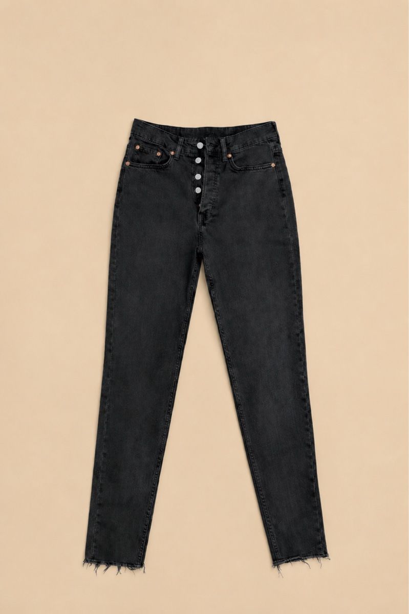 H&M Jeans: JEAN NOIR TAILLE HAUTE – Nuovo (secondo la descrizione) da Lausanne venduto da KeNaChic 1