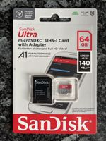 SanDisk Ultra microSDXC 64GB UHS-I mit Adapter neu