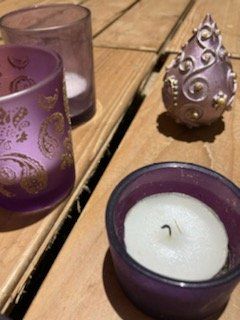 Kerzenständer: 7-teilieges teelichter serie violett – Gebraucht aus Schwarzenberg LU von kindler007 3