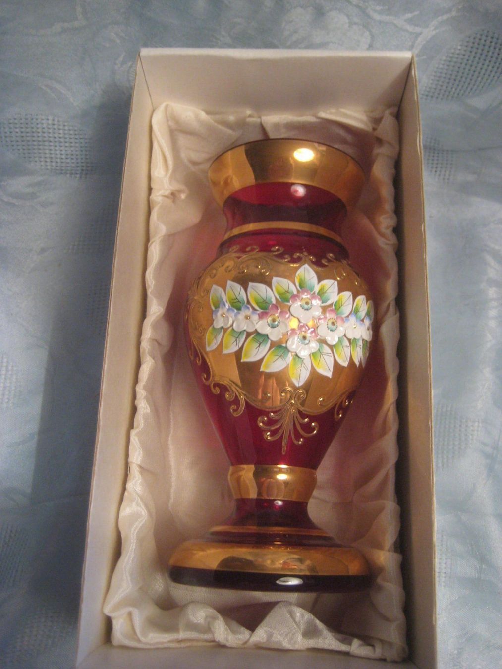 Murano Vasen & Gefässe: BLUMEN   VASE  MORANO GLAS – Neu und originalverpackt aus Uster von flocke1 2