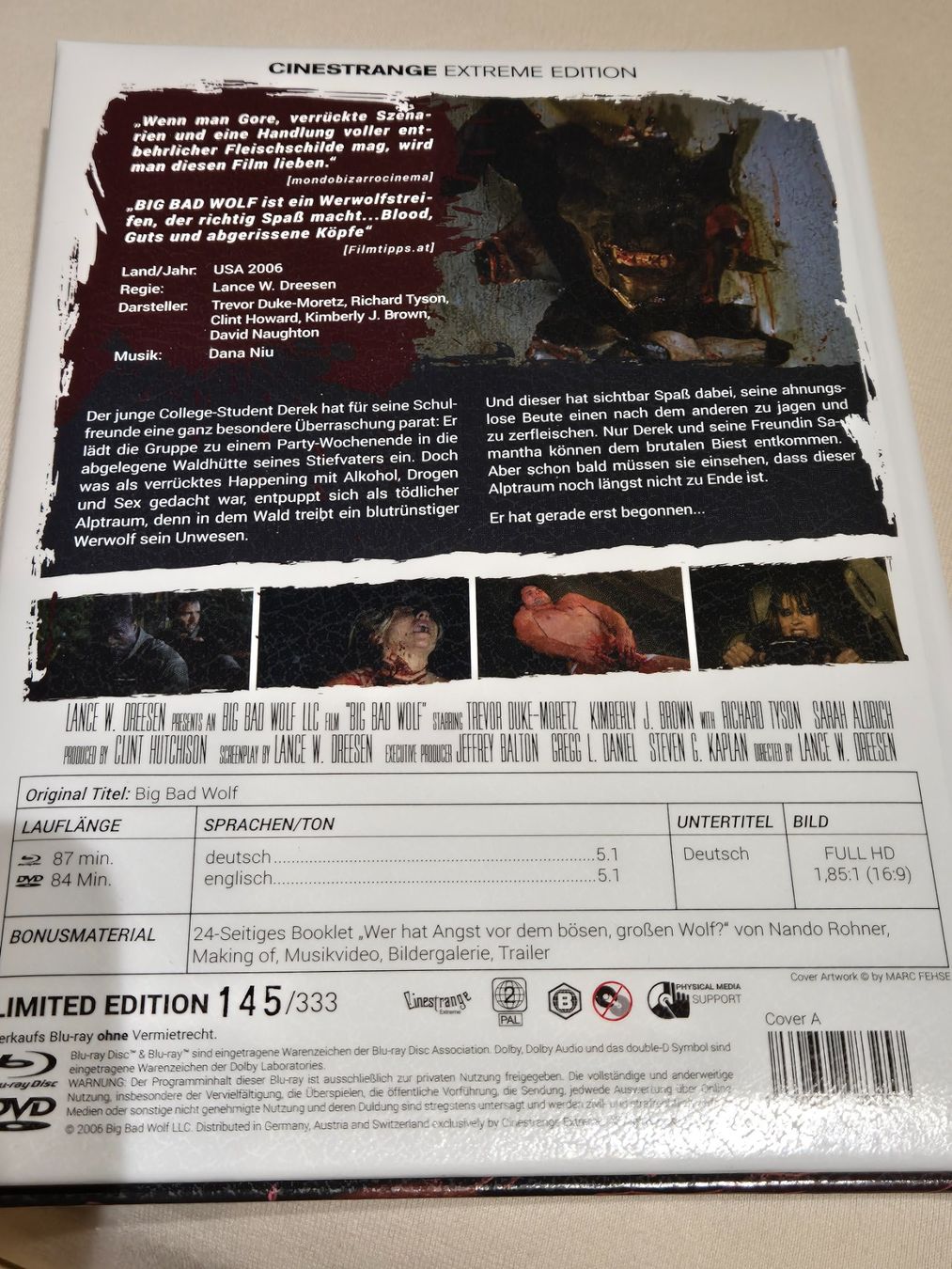 Tutti i DVDs: Big Bad Wolf Mediabook Wattiert – Usato da Lostorf venduto da Mediabookfan 1