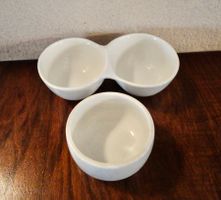 Zwei Porzellan Schalen weiss Set.Top Zustand